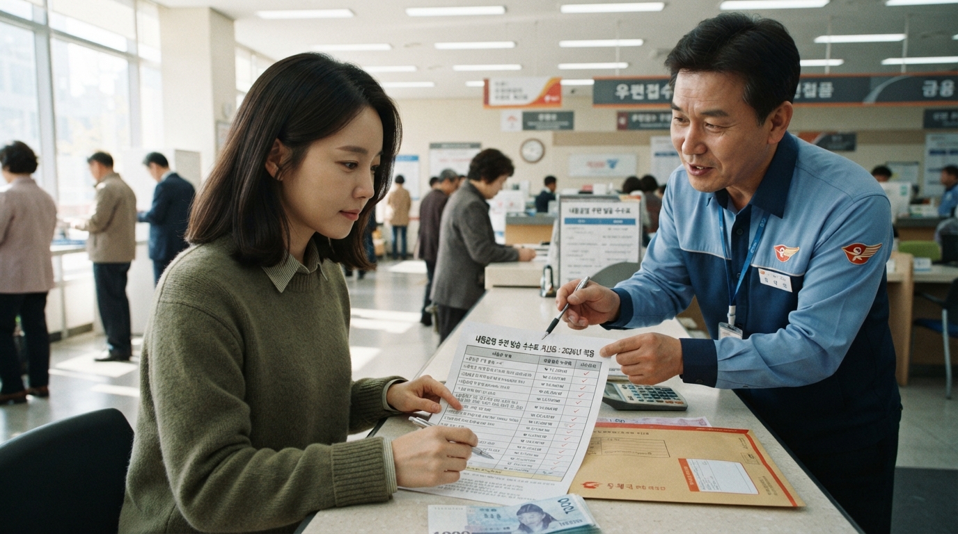 내용증명 비용 을 발송비와 작성비로 나눠 설명하는 안내 이미지