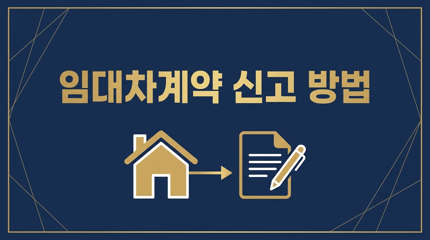 임대차계약 신고 방법 2026년 총정리 — 30일 기한과 과태료 확인