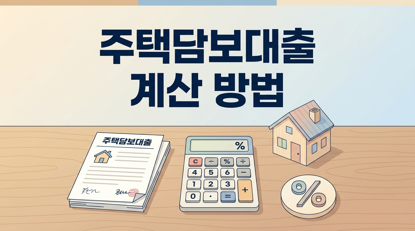 주택담보대출 계산 방법 2026 — 월납입·총이자·한도 계산까지