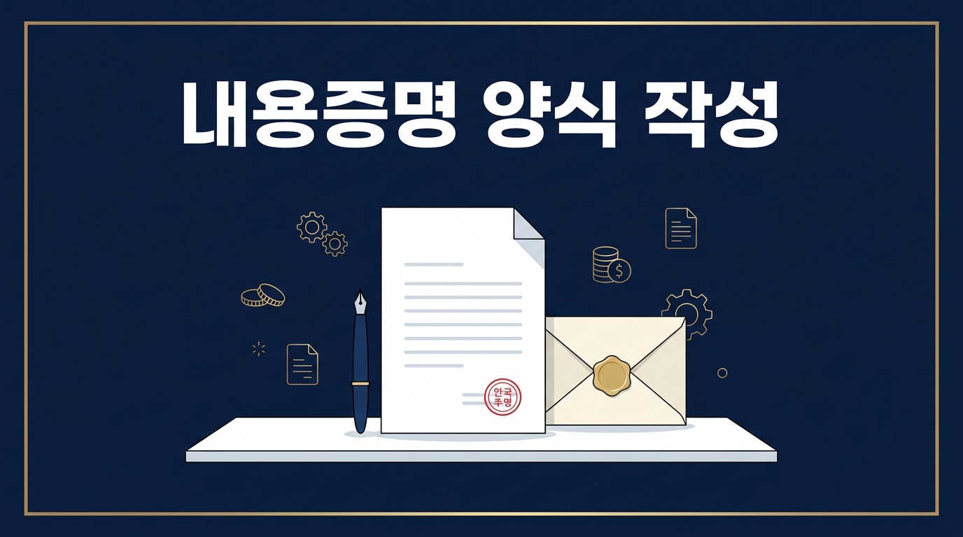 내용증명 양식 작성 2026 총정리: 비용 4,130원과 6개월 규칙