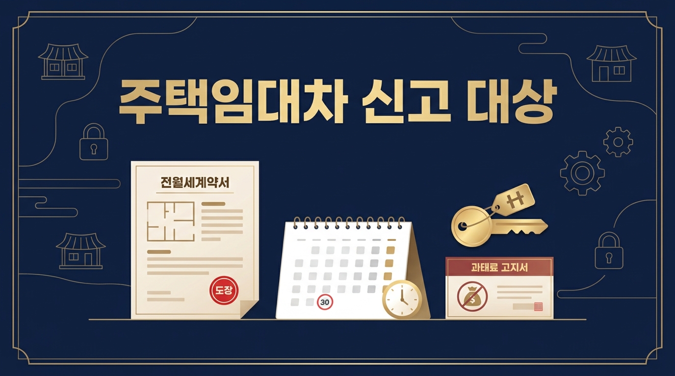 주택임대차 신고 대상 2026년 조건 총정리 — 과태료 전 확인