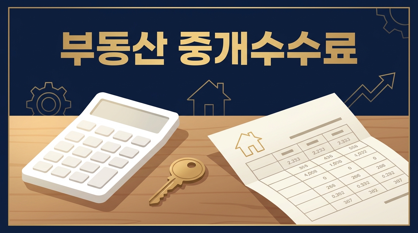 부동산 중개수수료 계산법과 2026년 상한요율표 총정리