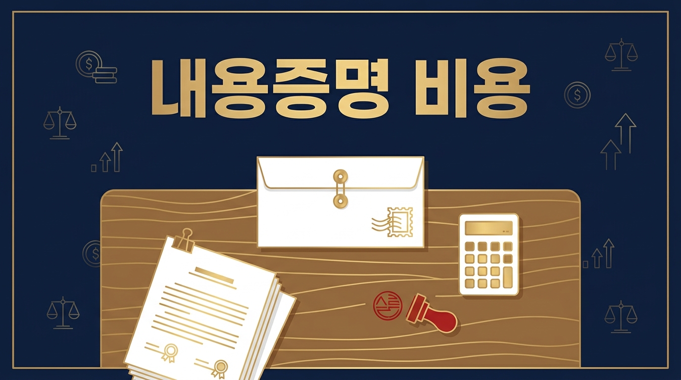 내용증명 비용 비교 2026: 우체국 4,130원 vs 변호사 의뢰