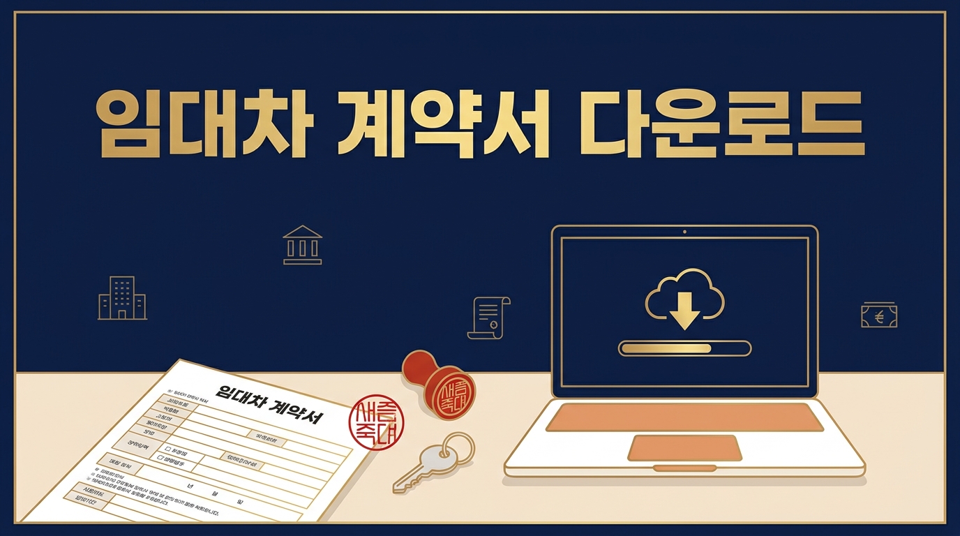 임대차 계약서 다운로드 — 법무부·렌트홈 공식 경로와 양식 판별법 2026