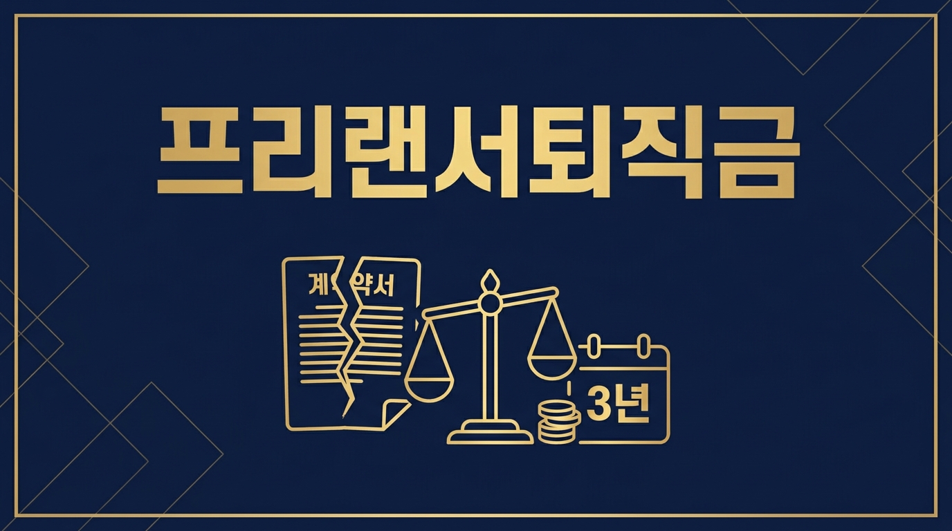 프리랜서퇴직금 받을 수 있는지 2026년 기준 조건·절차 총정리